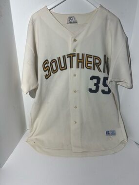 Vintage Russell Athletic Southern‎ University Baseball Jersey 50